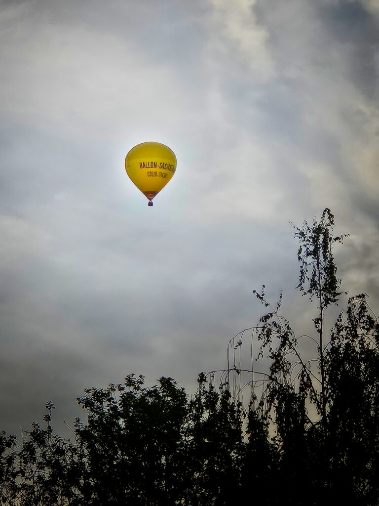Õhupall Dresdeni õhtutaevas | Hot air ballon in Dresden sky
